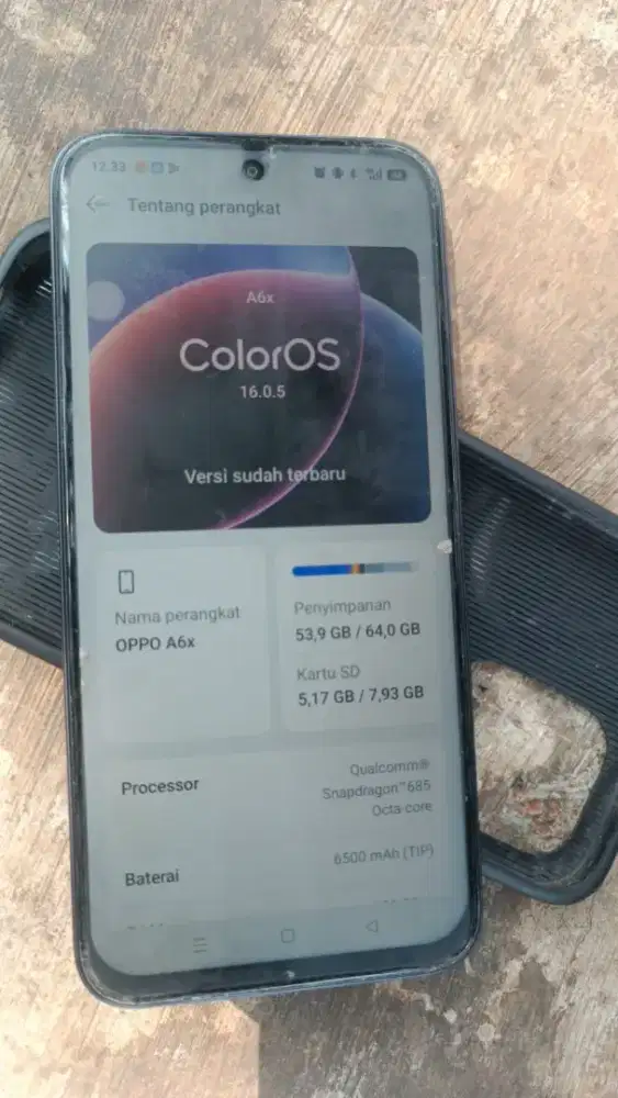 Handphone Oppo A6X 4/64 ungu