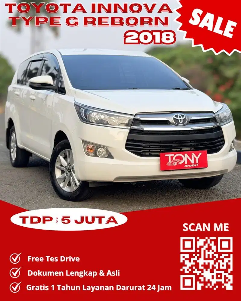 Toyota Innova Reborn 2.4 G Diesel AT 2018 Putih