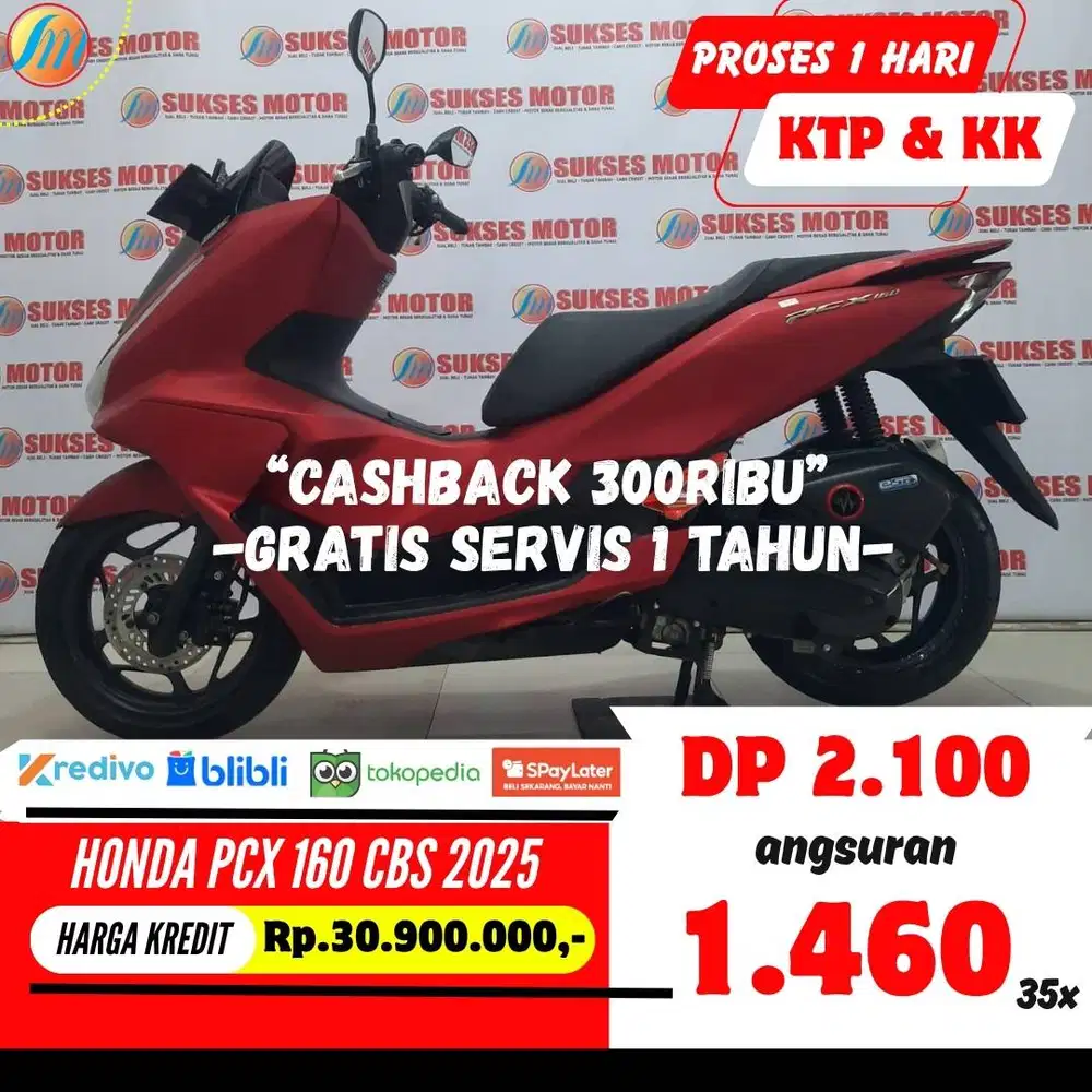 HONDA PCX 160 CBS 2025 KREDIT MURAH ANGSURAN TERJANGKAU BERGARANSI