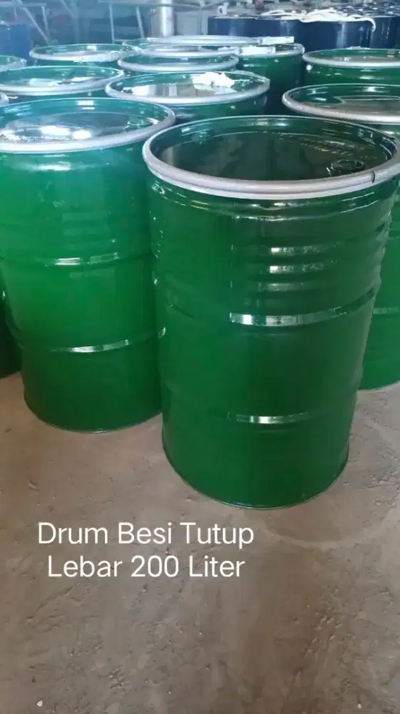Jual Drum Besi tutup lebar 200 Liter