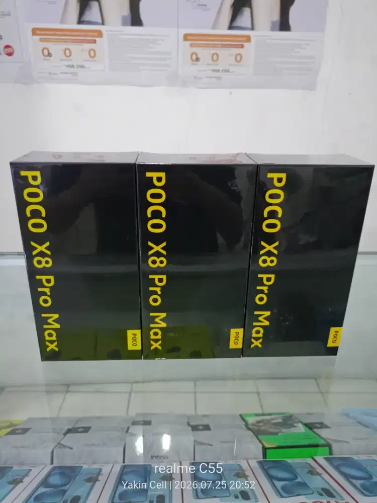 Poco X8 Pro Max 5G 12/256 GB Batre 8500 Dimensity 9500s Garansi Resmi