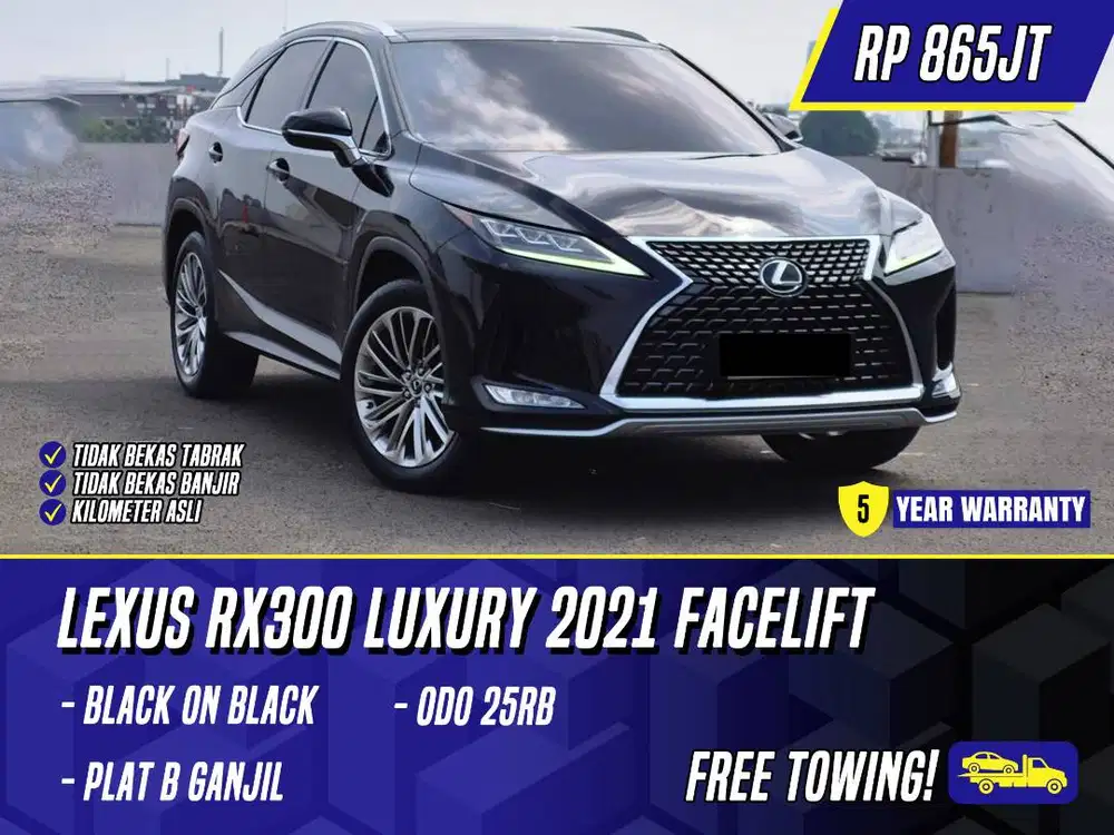 Lexus RX300 Luxury 2021 Facelift Black on Beige Hitam RX 300