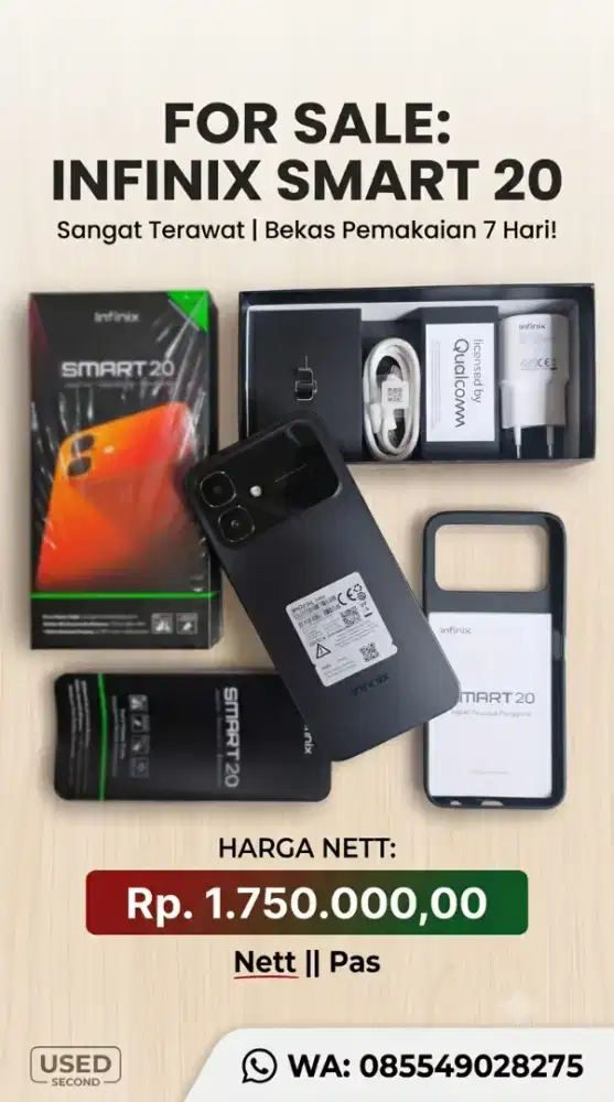INFINIX SMART 20 - RAM 4/128 GB || 7 HARI PEMAKAIAN