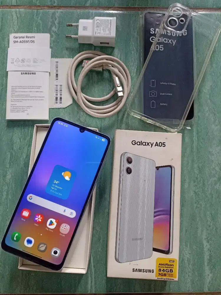 Hp Samsung Galaxy A05 Ram 4+4/64GB Fullset