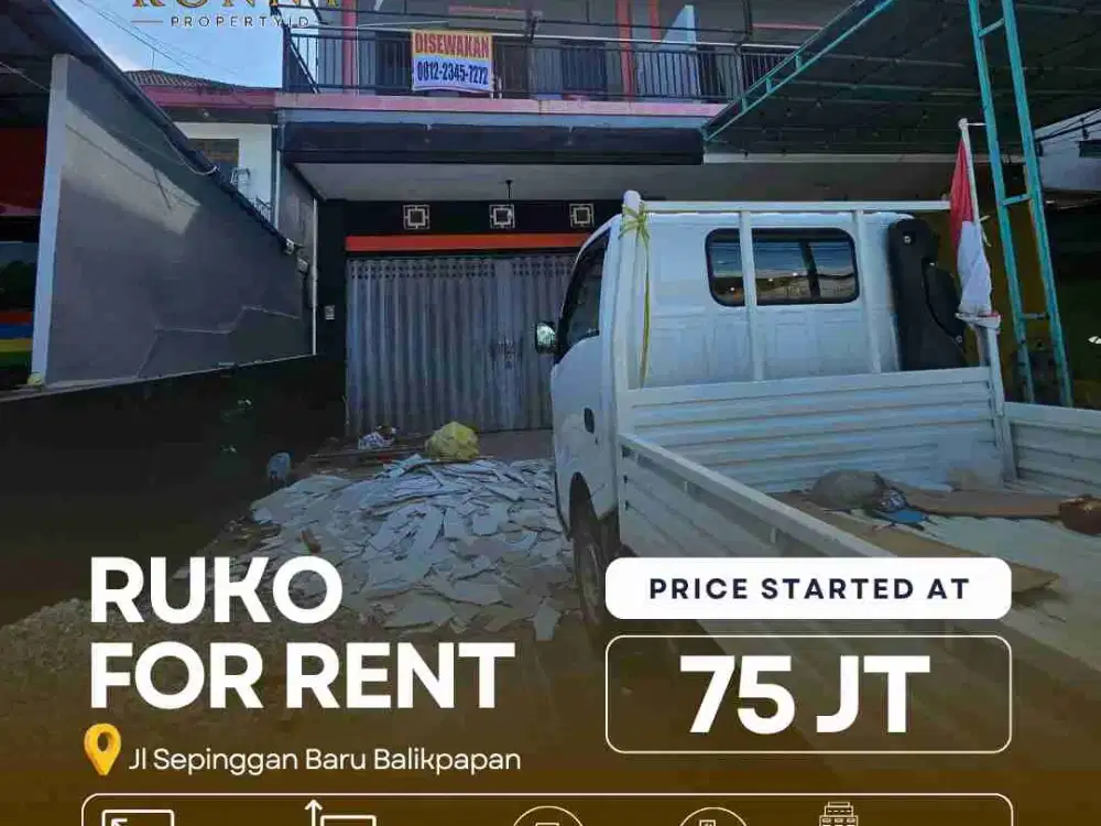 Disewakan Ruko Siap Usaha