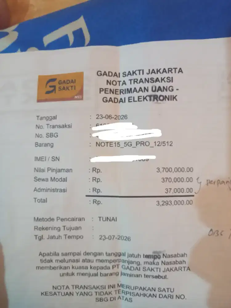Redmi Note 15 Pro 12/512 Fullset - Tebusin