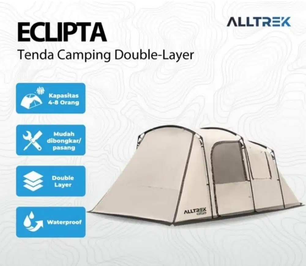 Tenda ALLTREK ECLIPTA IVORY PRO Double Layer Waterproof Tent