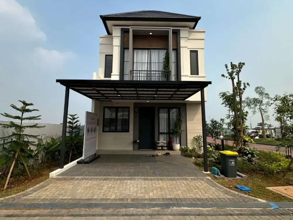 SISA 2 UNIT! RUMAH AMERICAN CLASSIC 2 M-AN 3 KAMAR TIDUR SELANGKAH KE MALL!