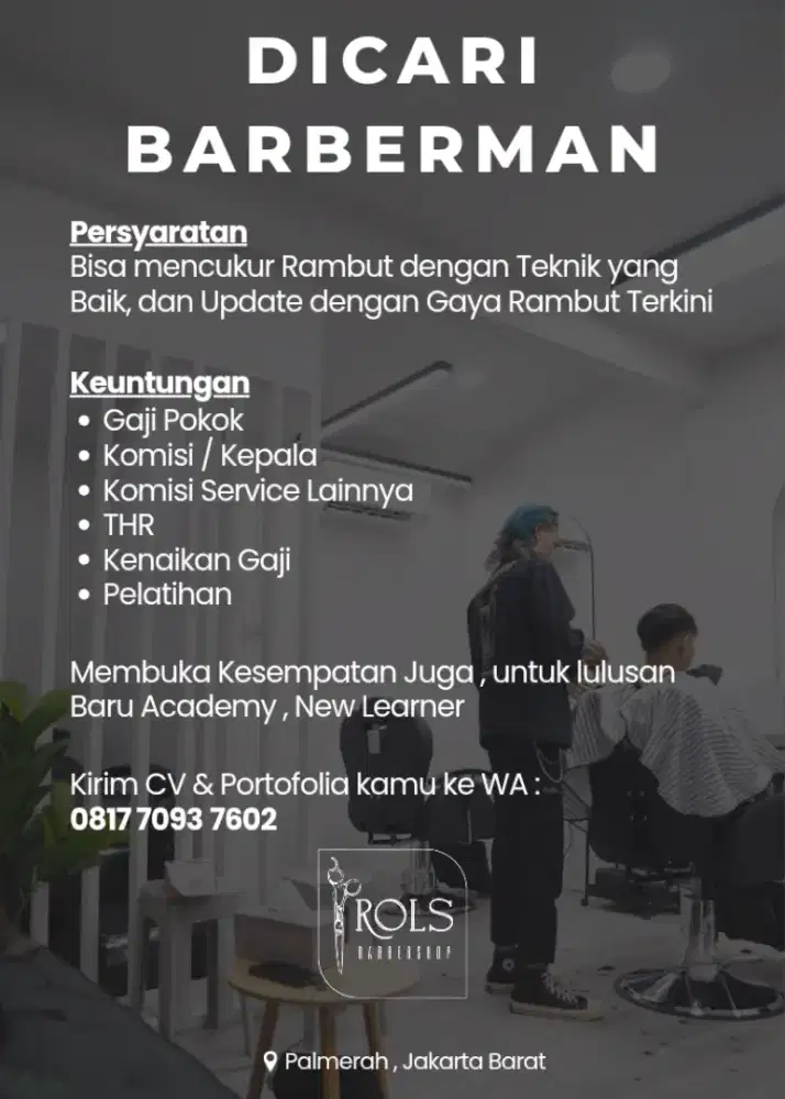 Lowongan Pekerjaan Barbershop