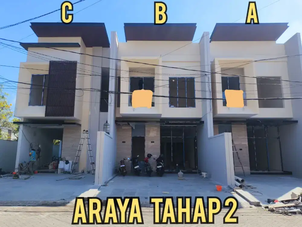 SISA 1 UNIT, BARU GRESS RUMAH ARAYA 2 GALAXY BUMI PERMAI SURABAYA TIMUR. DEKAT ITS, MERR, SEMOLOWARU, NGINDEN, dsb