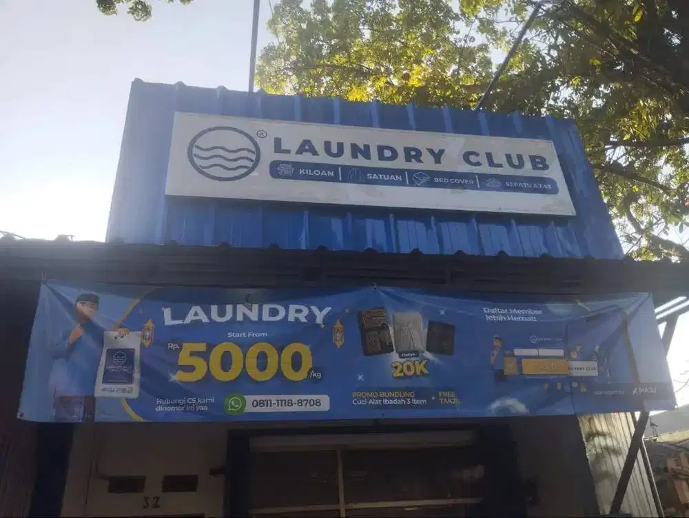 TAKE OVER PERLENGKAPAN OUTLET LAUNDRY – SIAP PAKAI