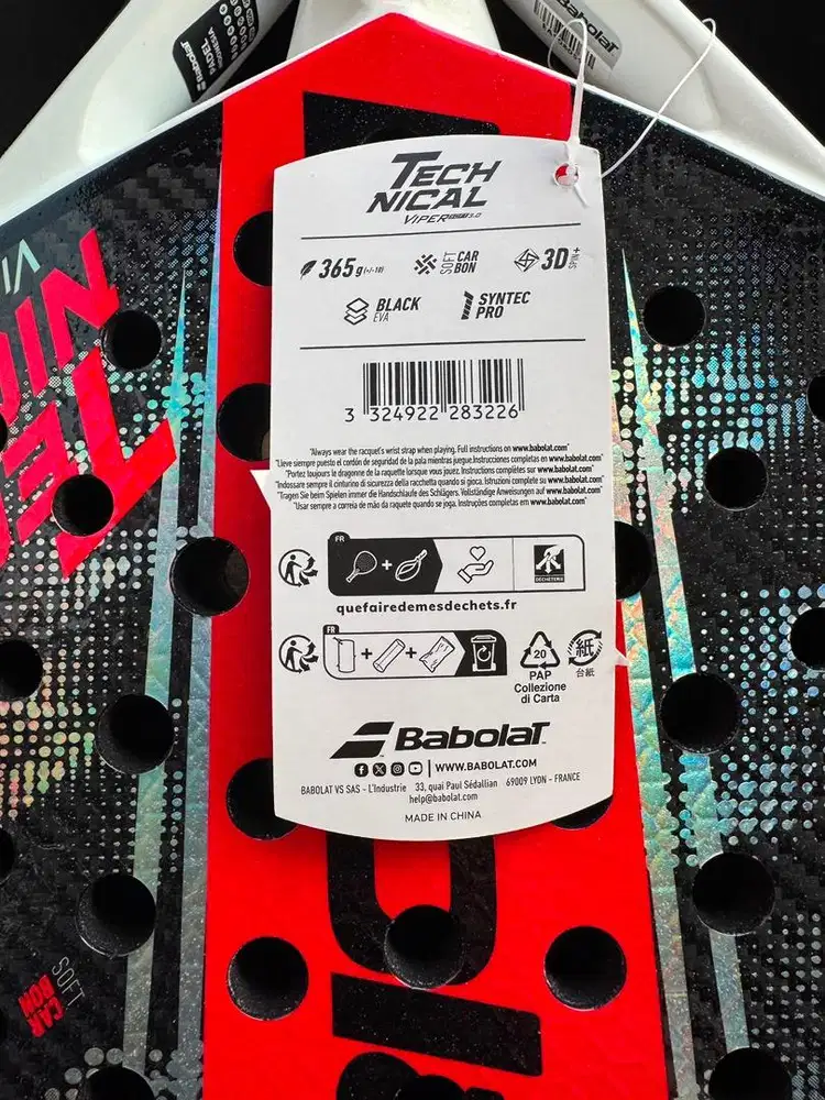 Raket Padel Babolat Technical Viper Soft 3.0 2026