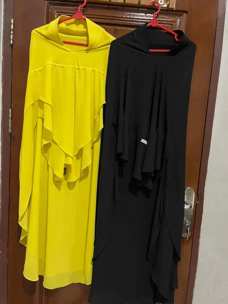 Jual baju gamis dan khimar , tas elle & 2 dompt pjg free mesin cuci
