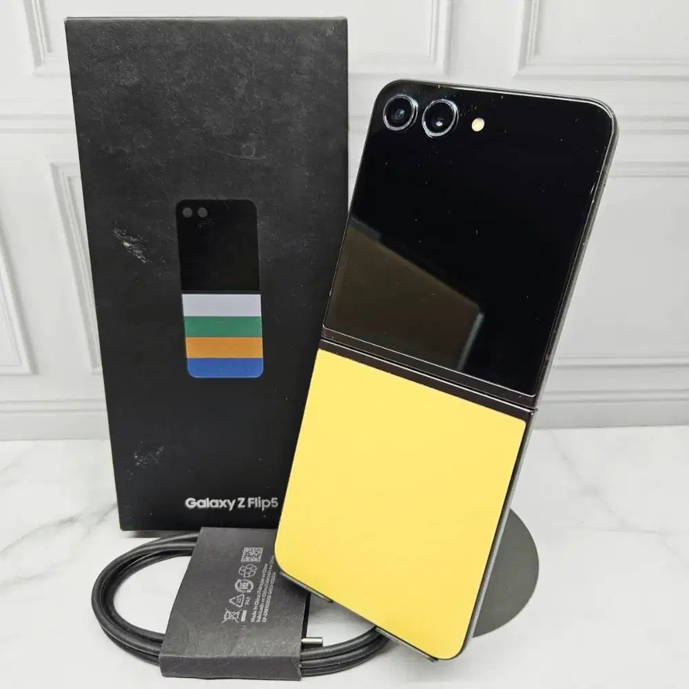 Samsung Galaxy Z Flip 5 512GB Exclusive Yellow SEIN Resmi Fullset
