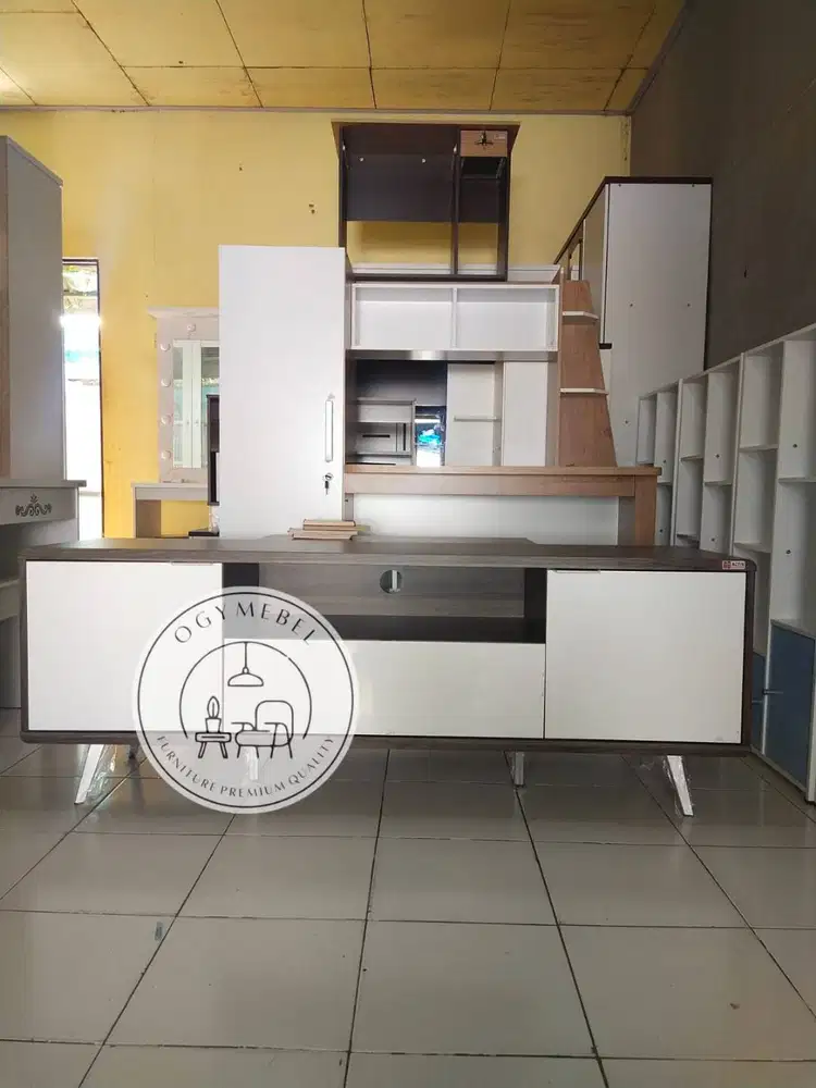 SALE RAK TV MUAT 65INCH MINIMALIS MERK ACTIV GRATIS ANTAR TERLARIS