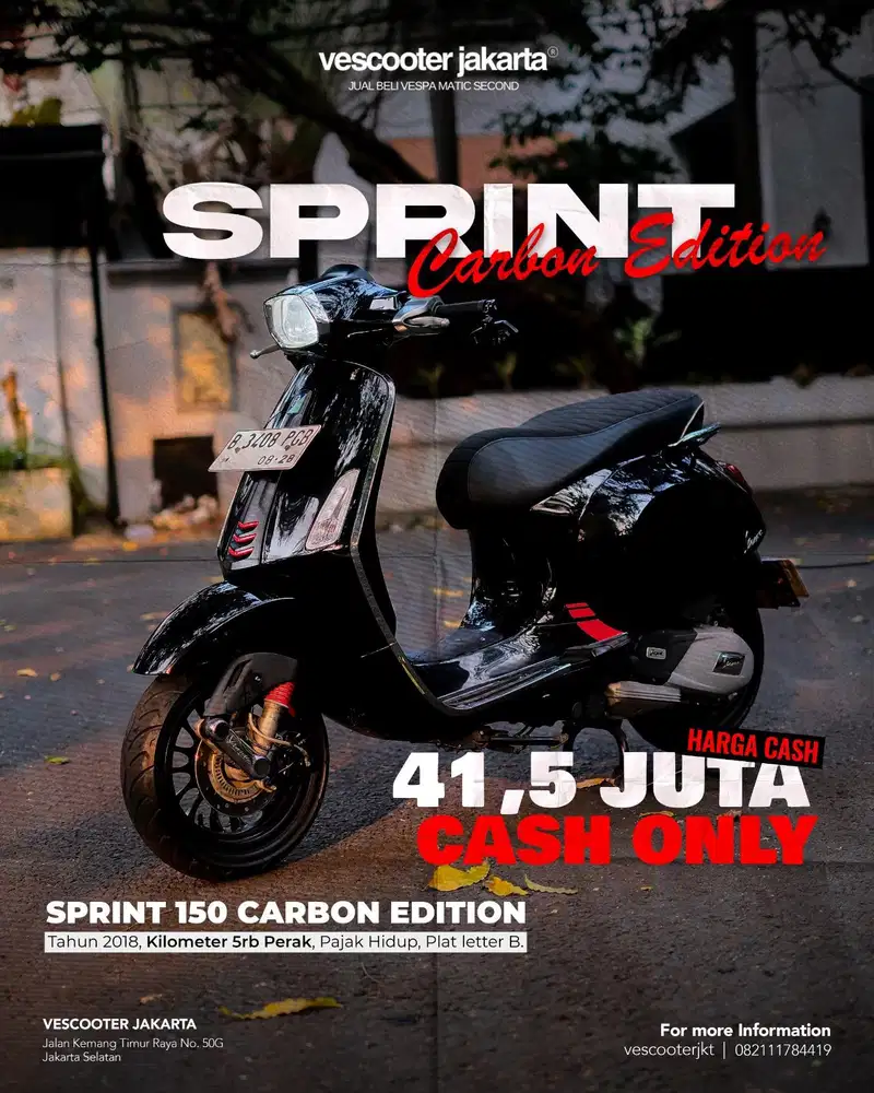 PIAGGIO VESPA MATIC SPRINT CARBON LIMITED EDITION