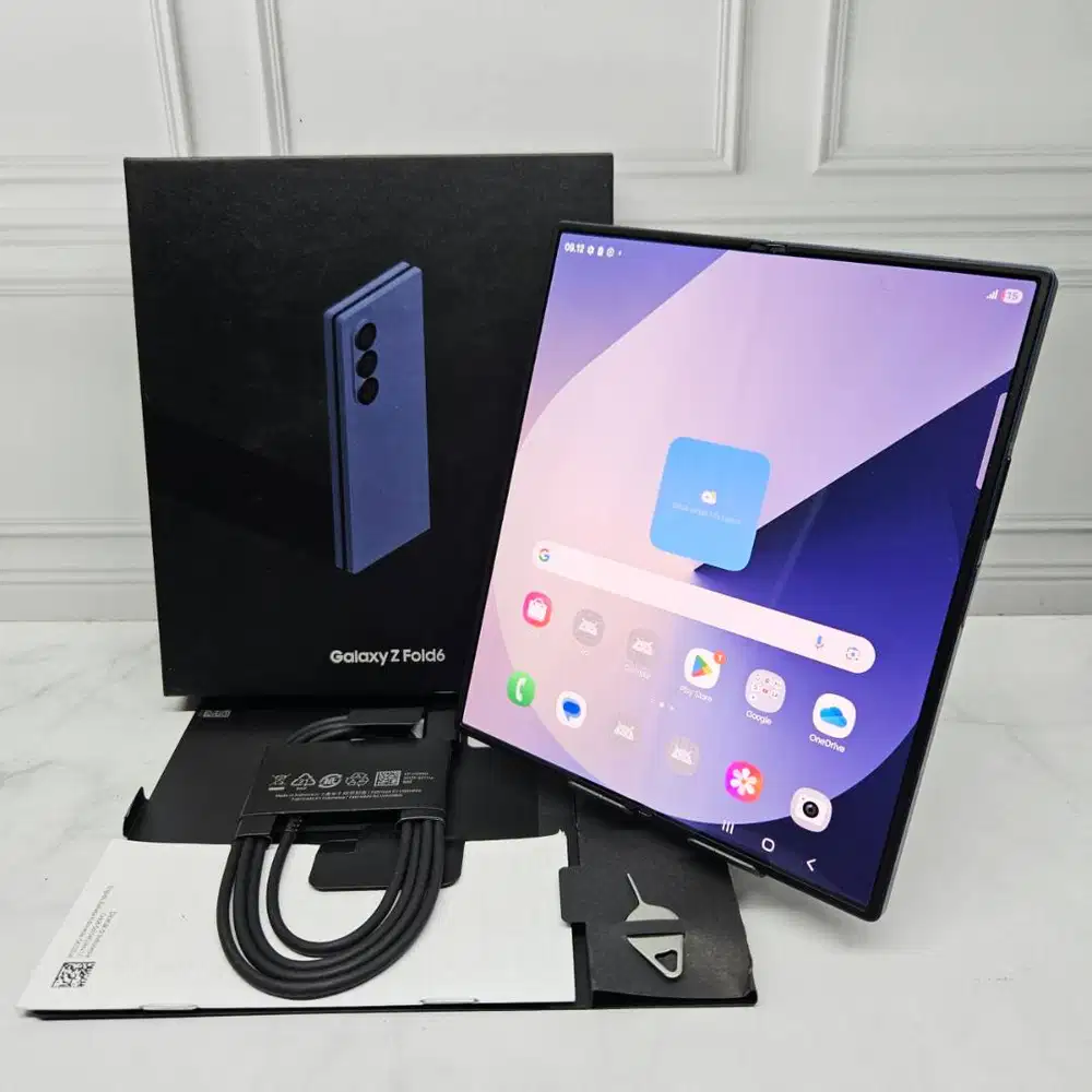 Samsung Galaxy Z Fold 6 12/256GB Navy SEIN Resmi Like New Fullset