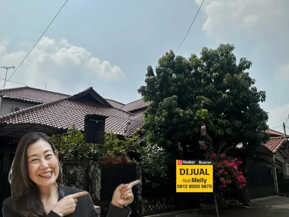 Dijual Rumah Bebas Banjir Akses Komplek Pondok Bambu Jakarta Timur