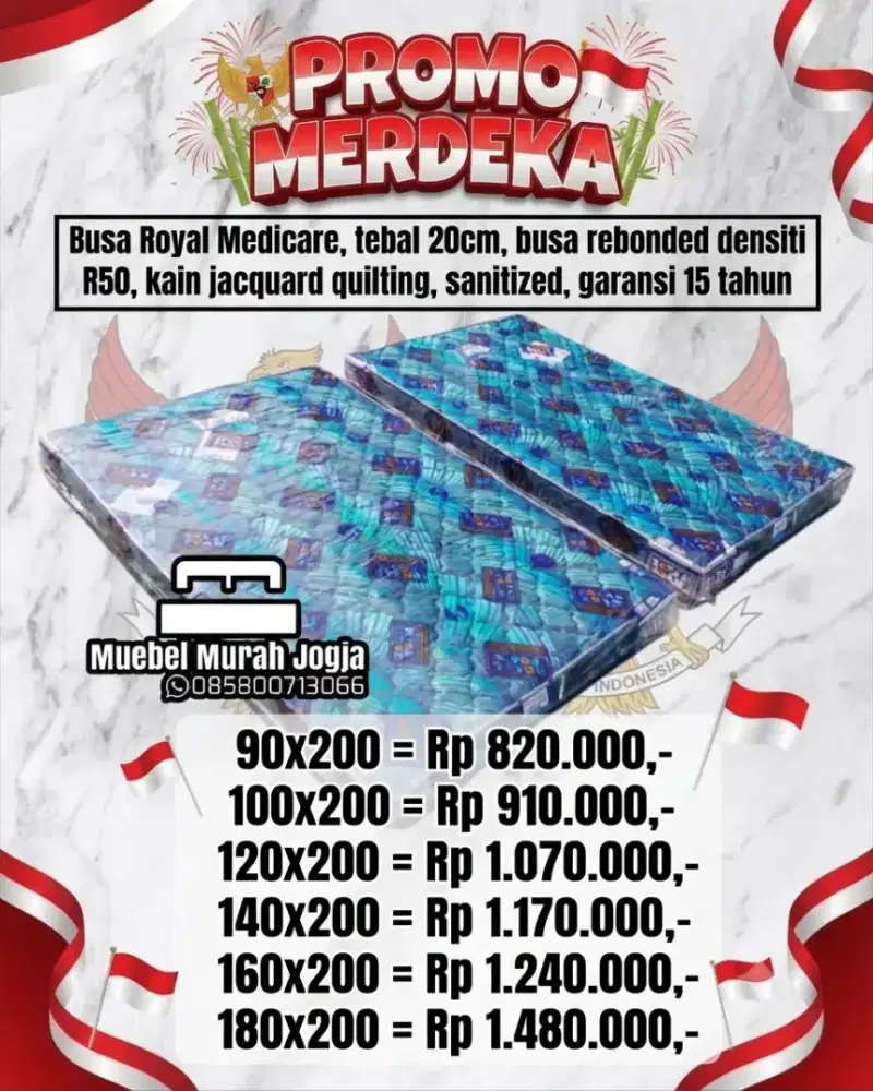 KASUR BUSA ROYAL MEDICARE KESEHATAN GARANSI 15TH