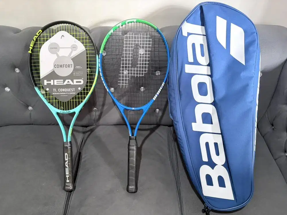 Raket tennis dan tas babolat