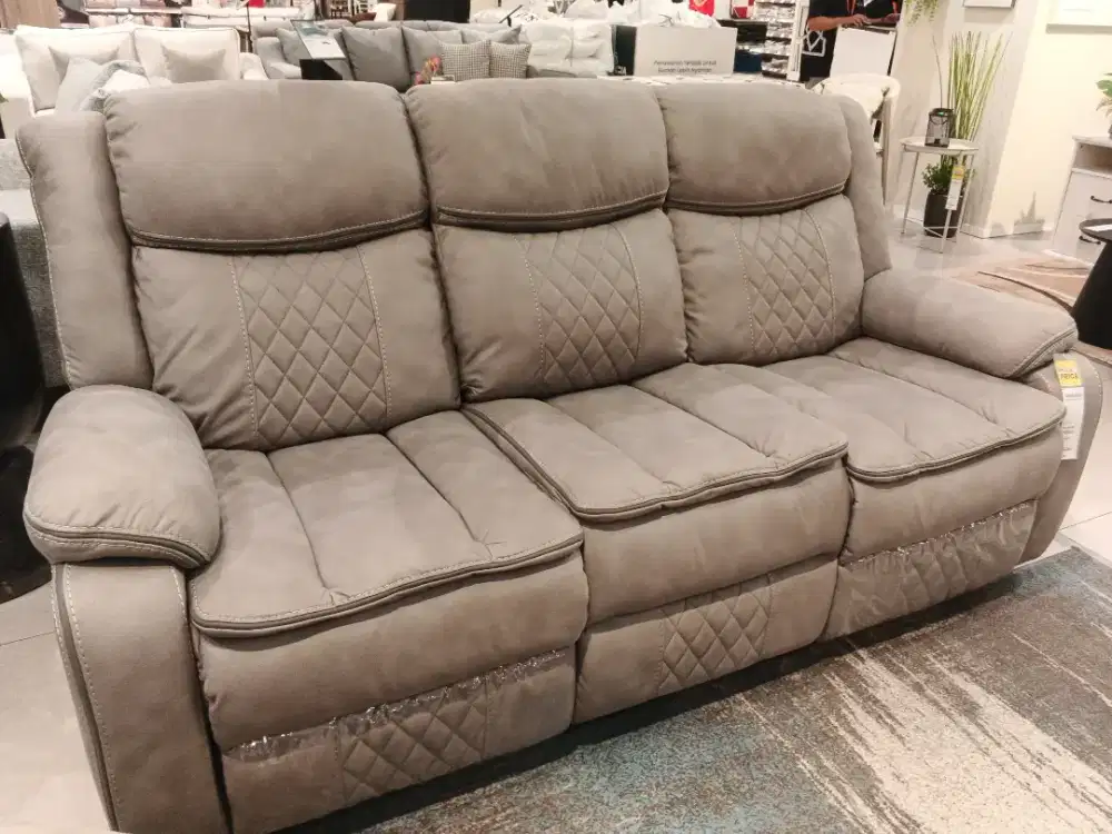SOFA RECLINER DAHLBERG SET LIGHT GREY(scandia Aeon mall BSD)
