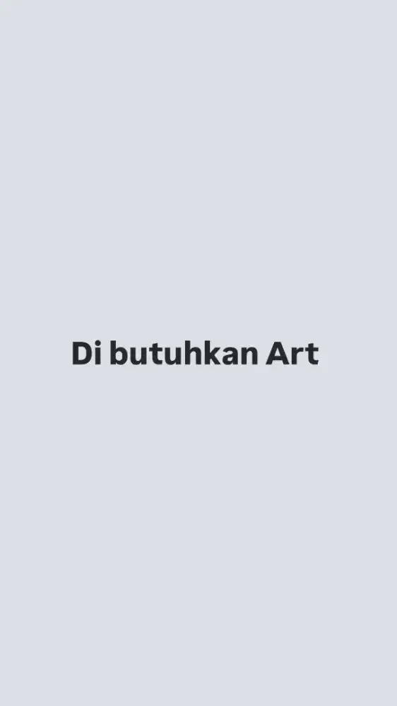 Di butuhkan Art