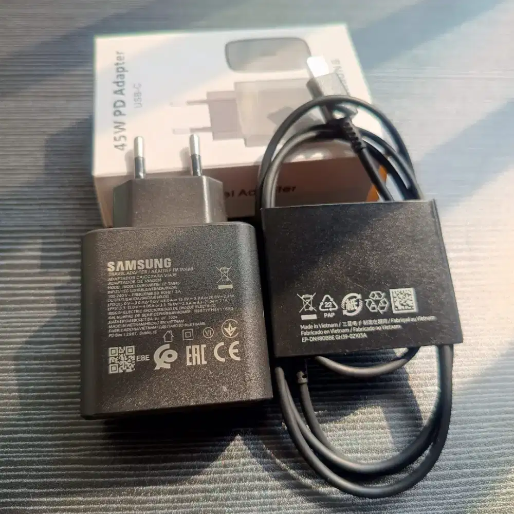 charger samsung 45 watt original