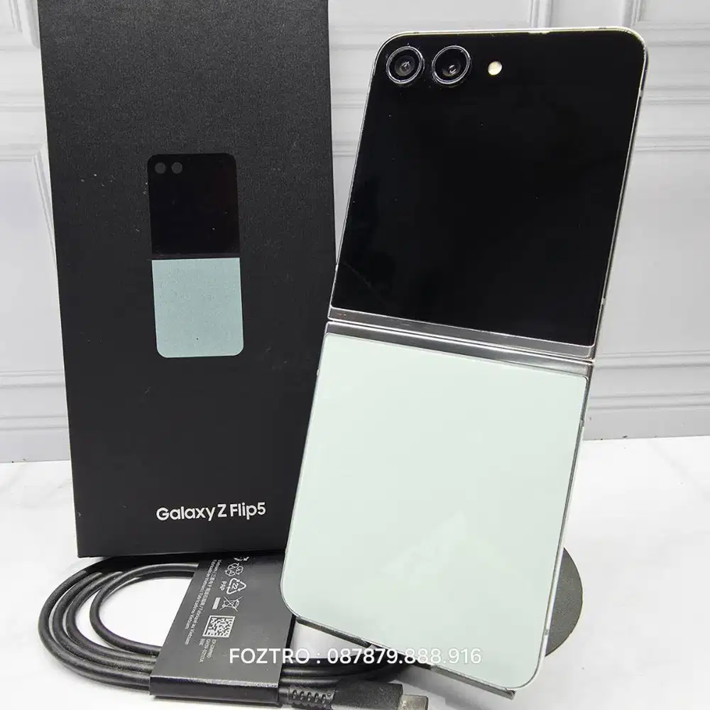 Samsung Galaxy Z Flip 5 8/512GB Mint SEIN Resmi Fullset Like New