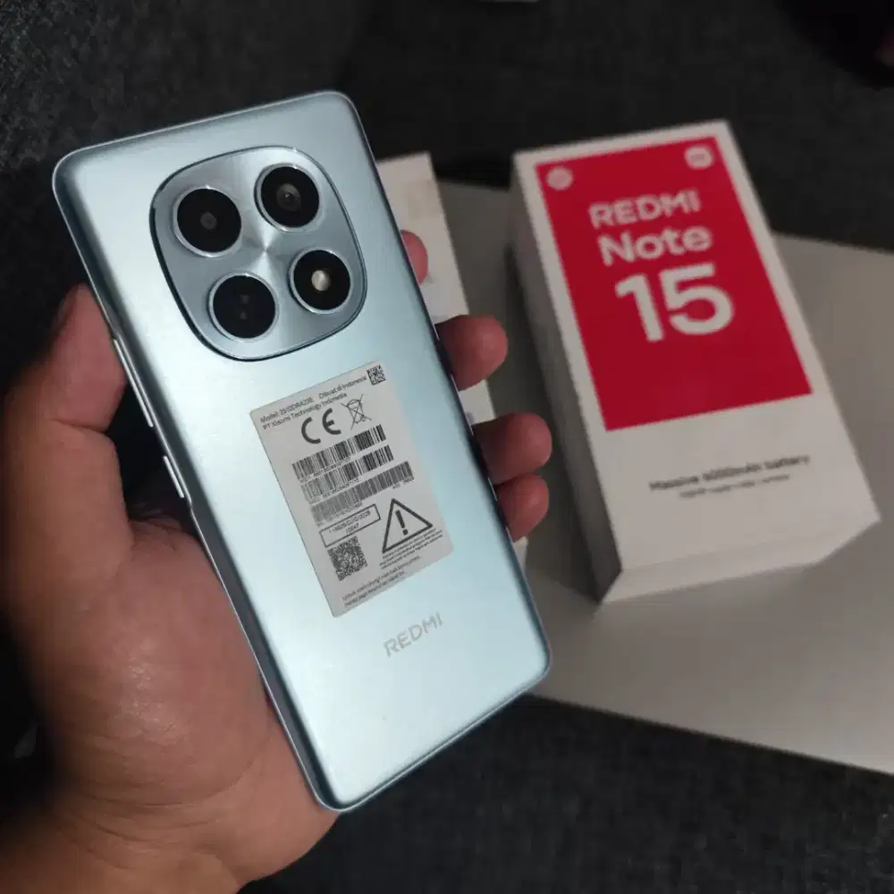 Redmi note 15 4G NFC ram 8/256 fullset mulus