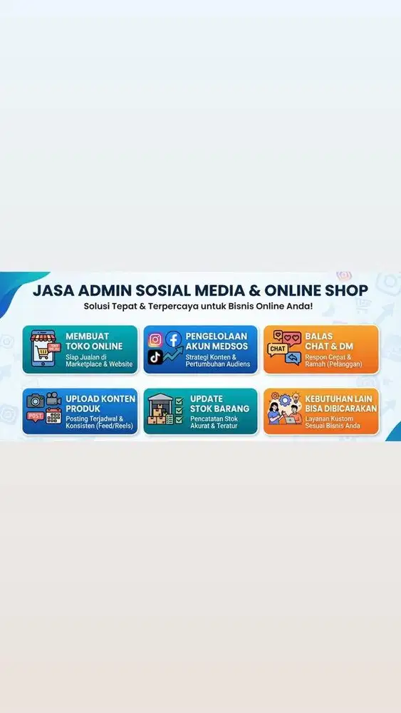 Jasa Admin Media Sosial & Online Shop
