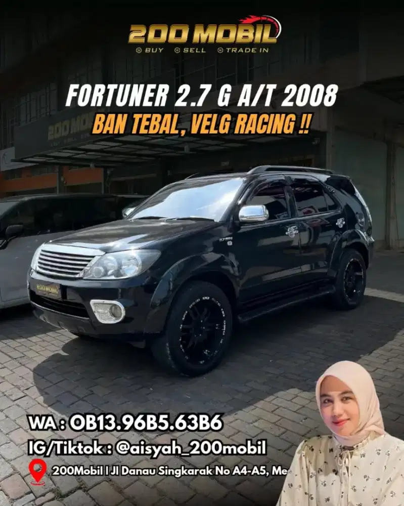 Toyota Fortuner 2.7 G A/T 2008 Bensin
