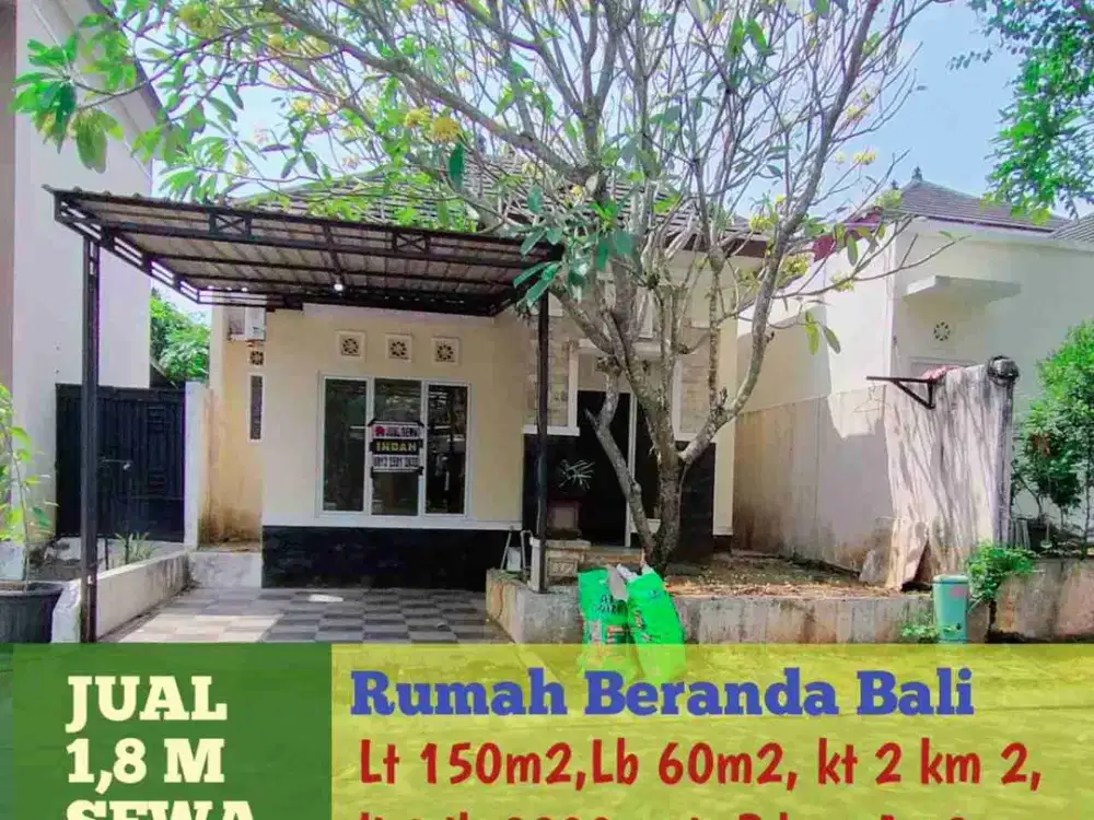 Disewakan rumah cluster mewah di Beranda Bali BSB Semarang