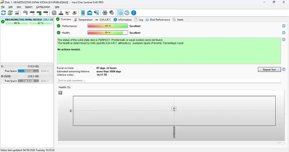 SSD NVME M.2 copotan laptop