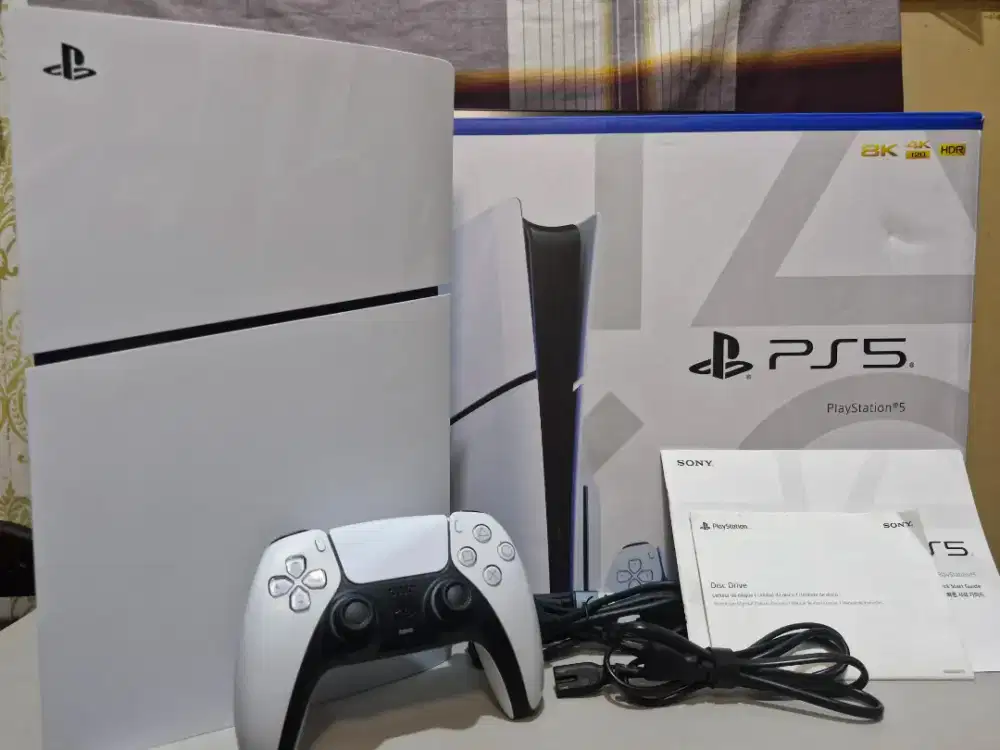PS5 Slim Disc 1TB Mulus Fullset