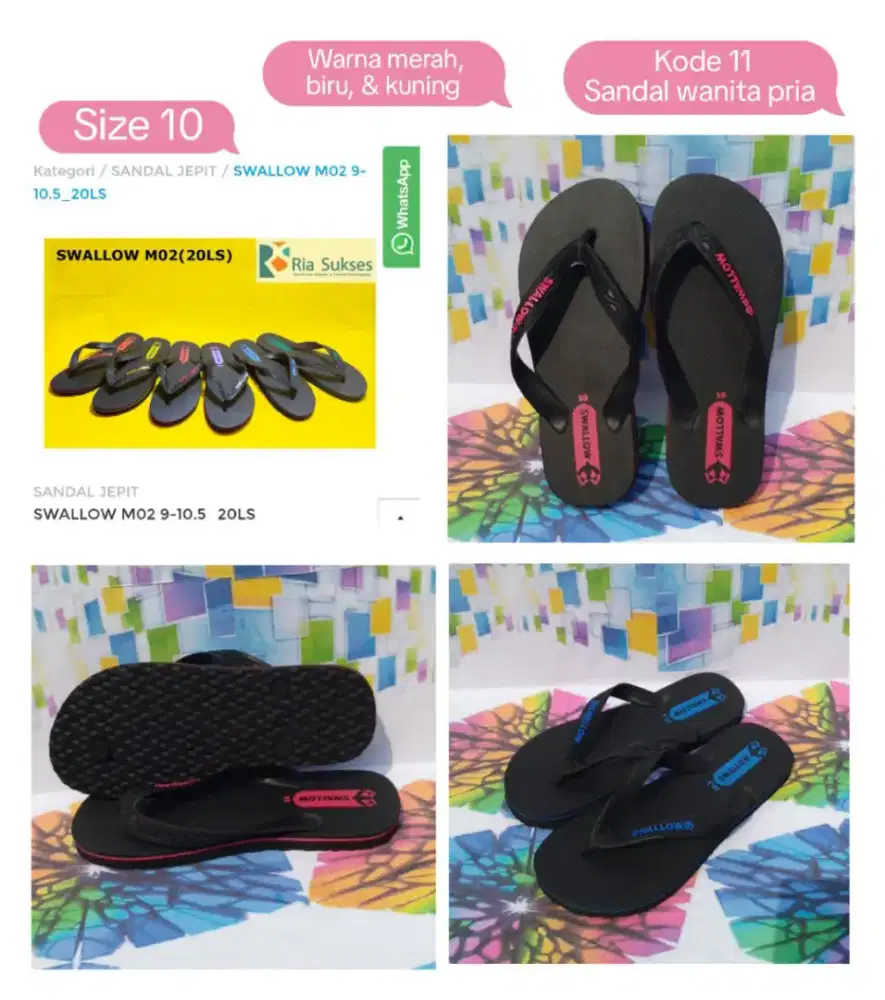 Kode 11. Sandal wanita