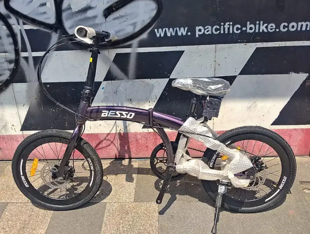 Sepeda Lipat 20inch Besso Shimano Alivio 9speed Disc Brake