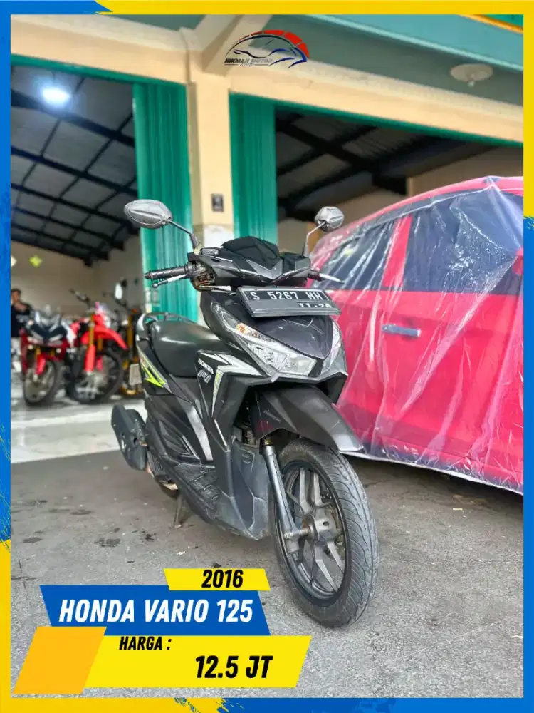 HONDA VARIO 125 2016 PLAT S MURAH CIAMIK HIKMAH MOTOR KEPUH MALANG