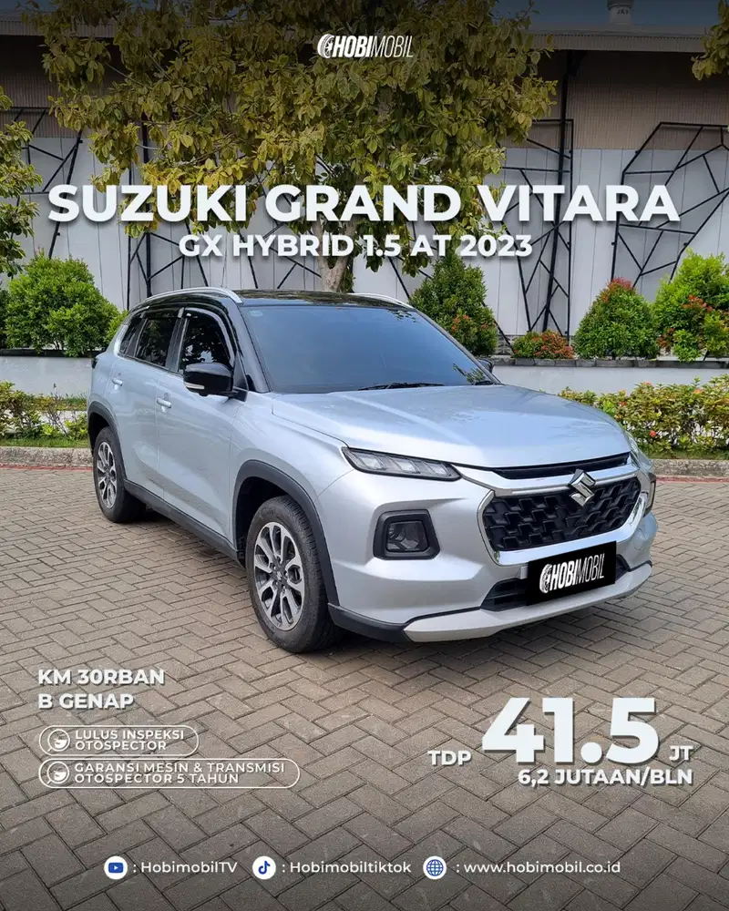 GARANSI MESIN 5 TAHUN Suzuki Grand Vitara GX Hybrid 2023