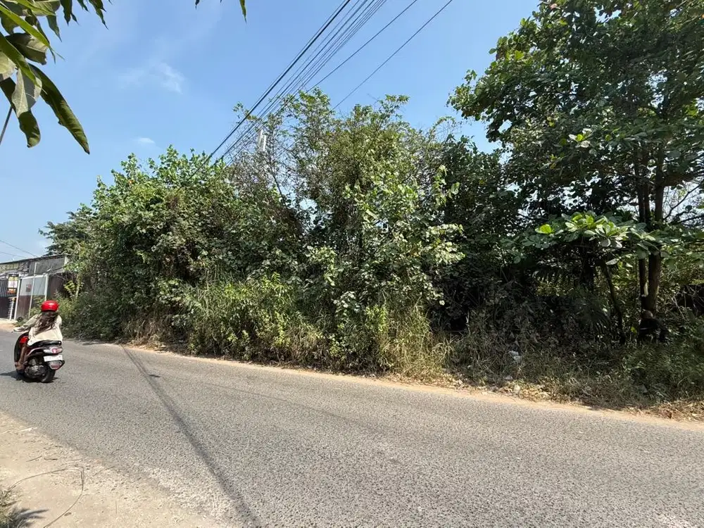 dijual tanah di pinggir jalan cocok untuk gudang dll