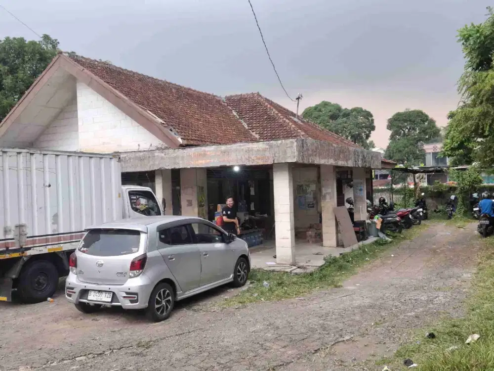 Dijual Gudang dan lahan pinggir jalan raya Bogor selatan
