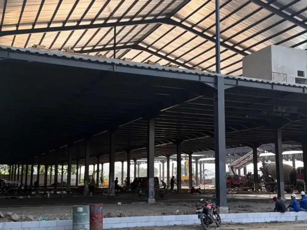 Gudang besar 2 lantai siap pakai ready bulan depan