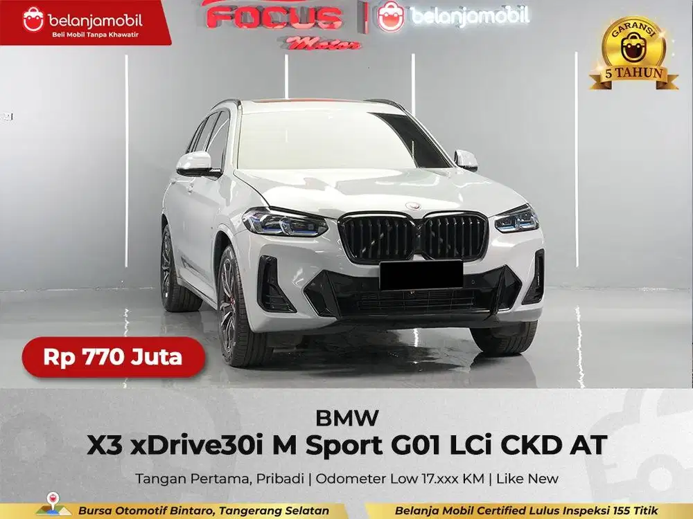 [ KM LOW 17RB ] BMW X3 X 3 xDrive30i M Sport G01 LCi AT 2022/2023