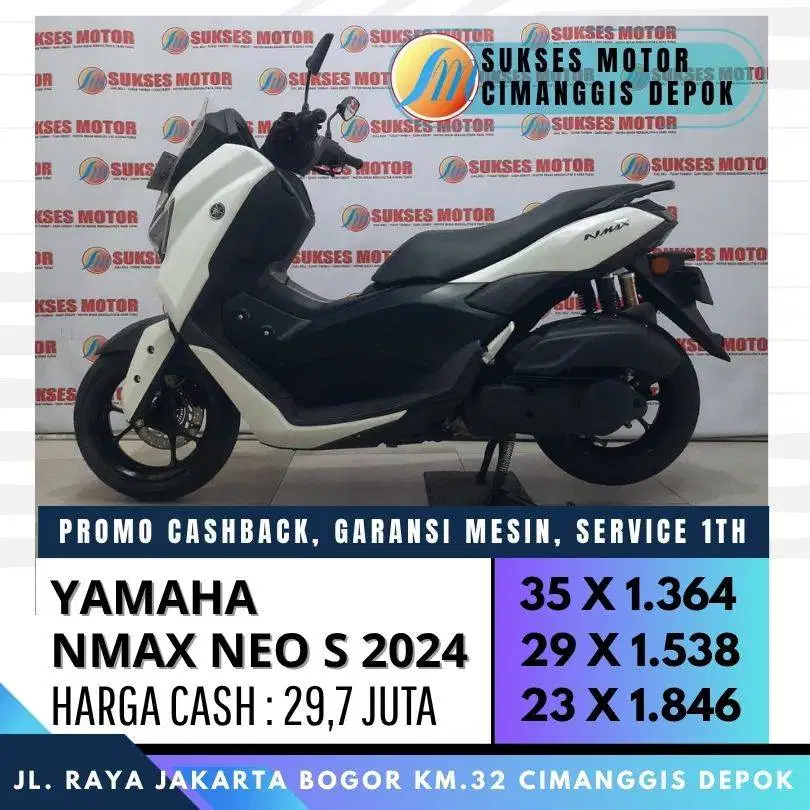 YAMAHA NMAX NEO S 2024 MULUS CASH KREDIT PROMO FREE BBN KTP DKI