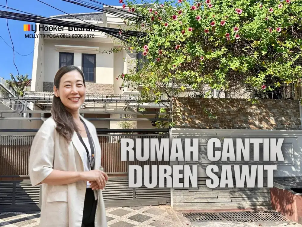 Dijual Rumah Cantik dengan Interior Modern Furnished di Komplek Al Duren Sawit Jakarta Timur