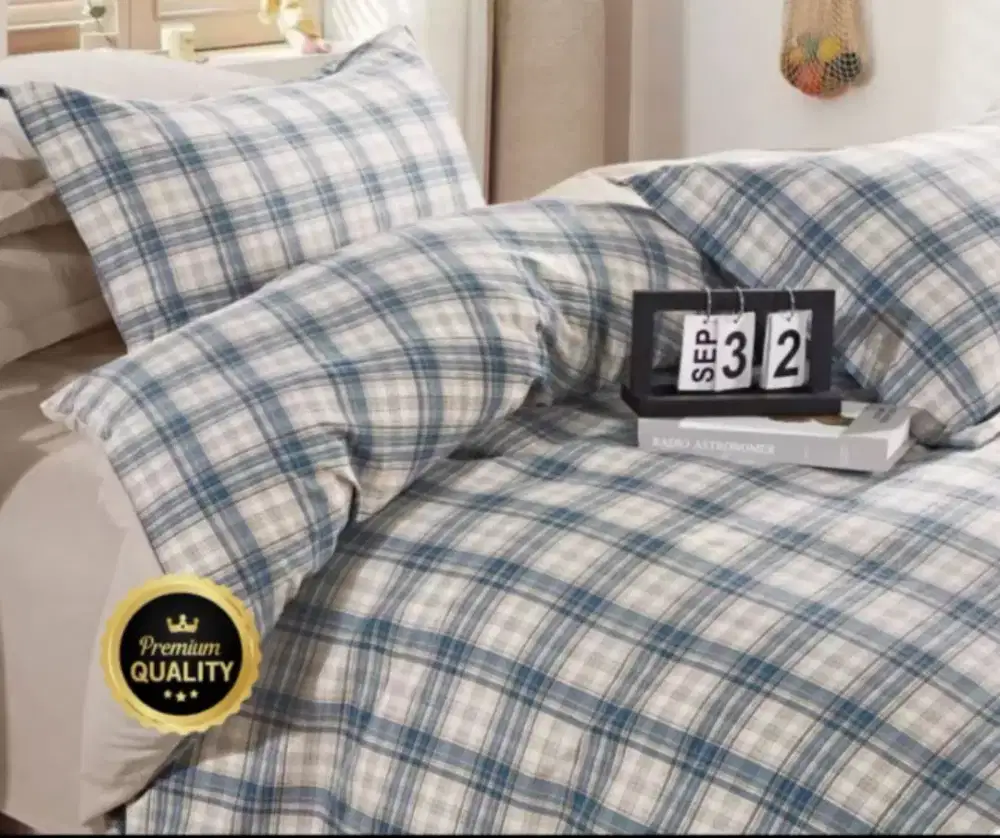 Sprei katun dispers minimalis