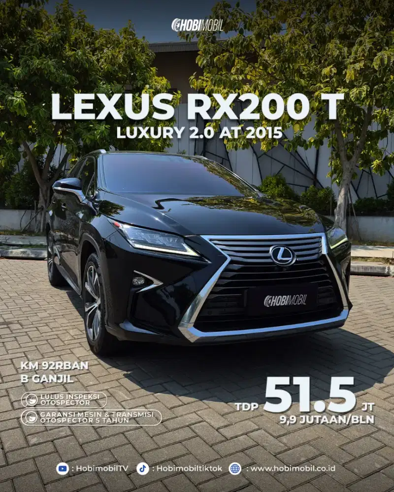 Lexus RX200t Luxury AT Pmk 2016