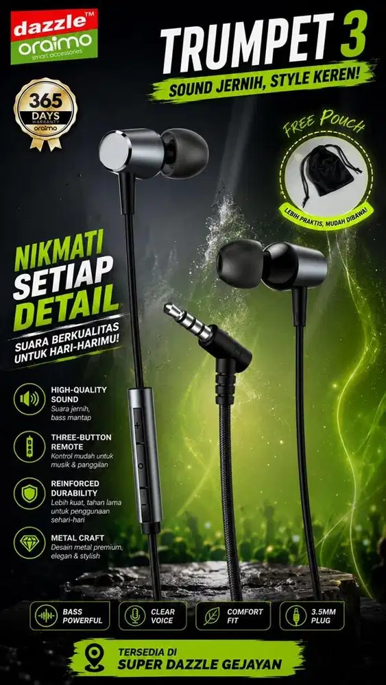 Headset Oraimo Trumpet 3 OEP-E40