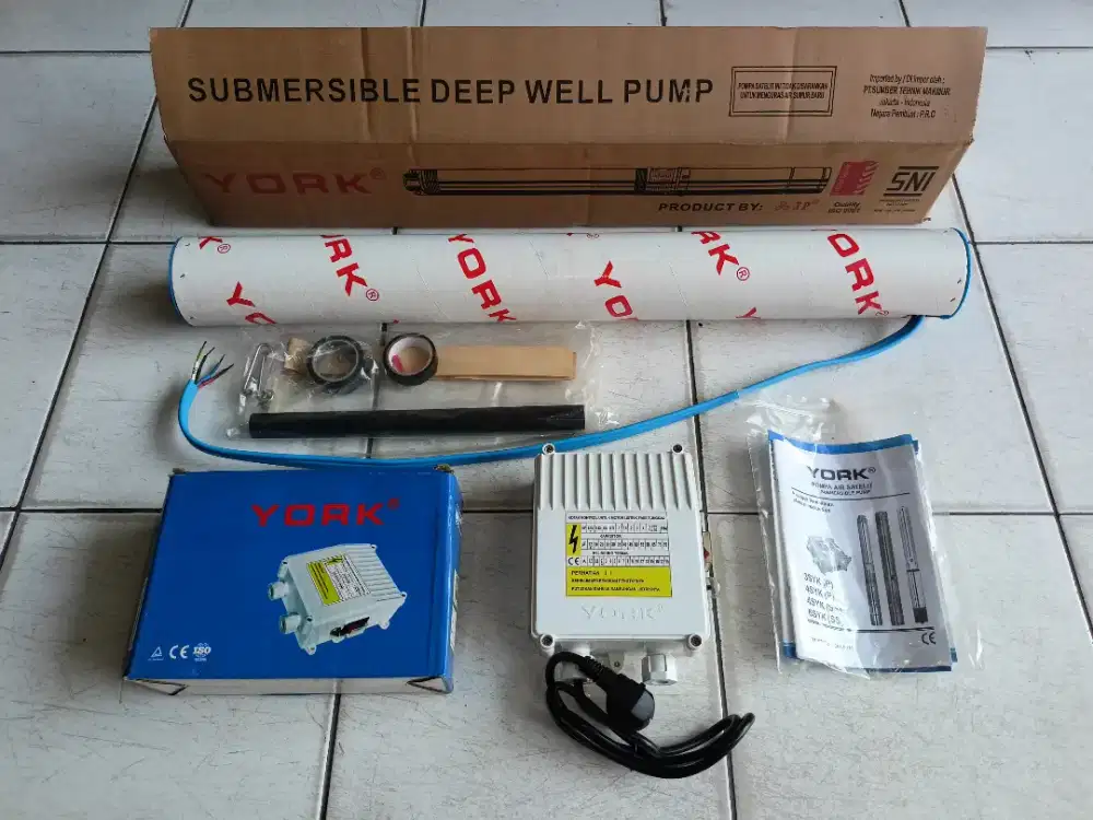 York Pompa Satelit Submersible 0,25HP 3SYK1.8-8P Pompa Air Sumur Dalam