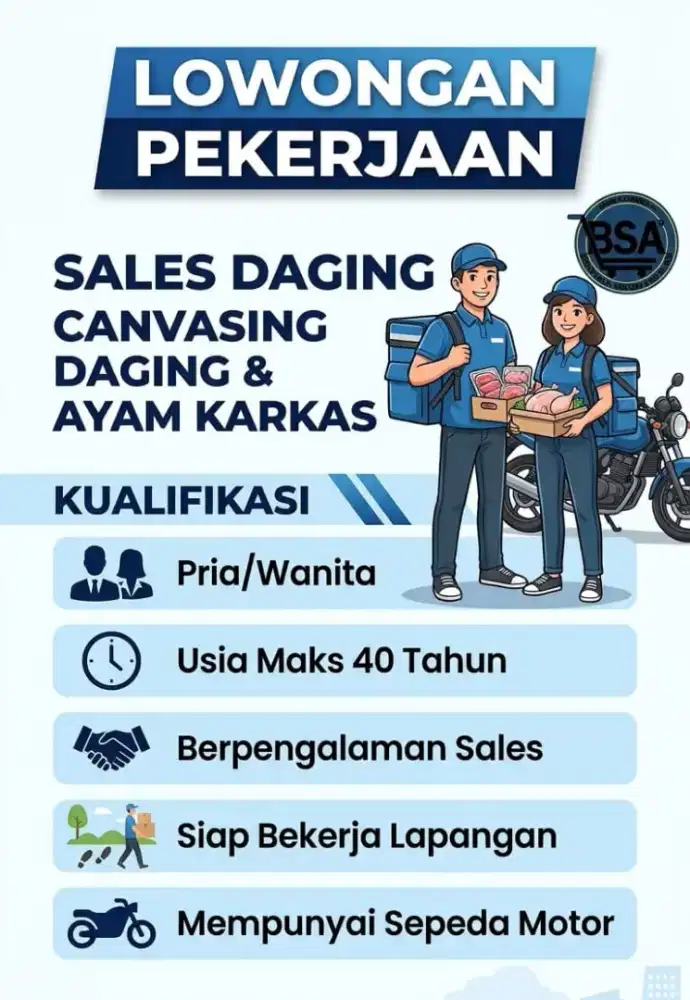 sales daging dan ayam karkas