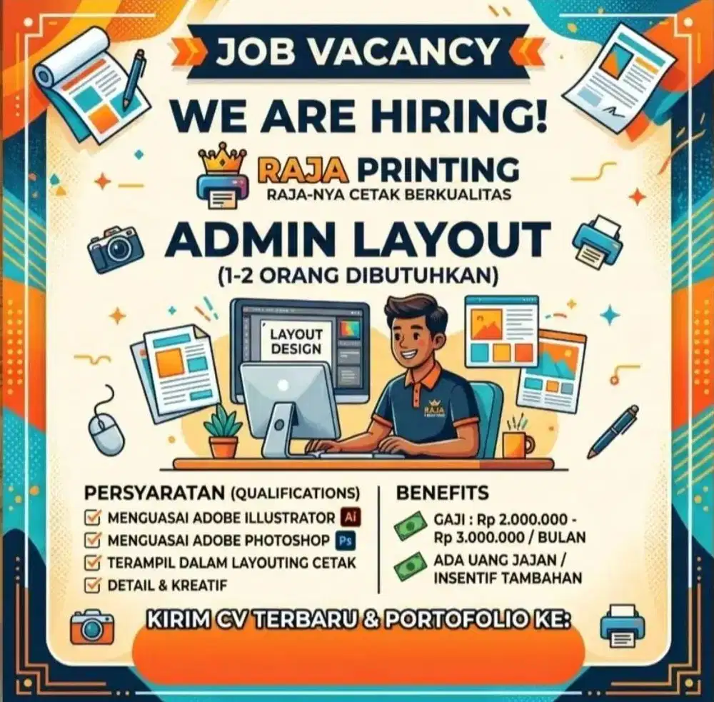 Admin Layout (Fulltime - Onsite)
